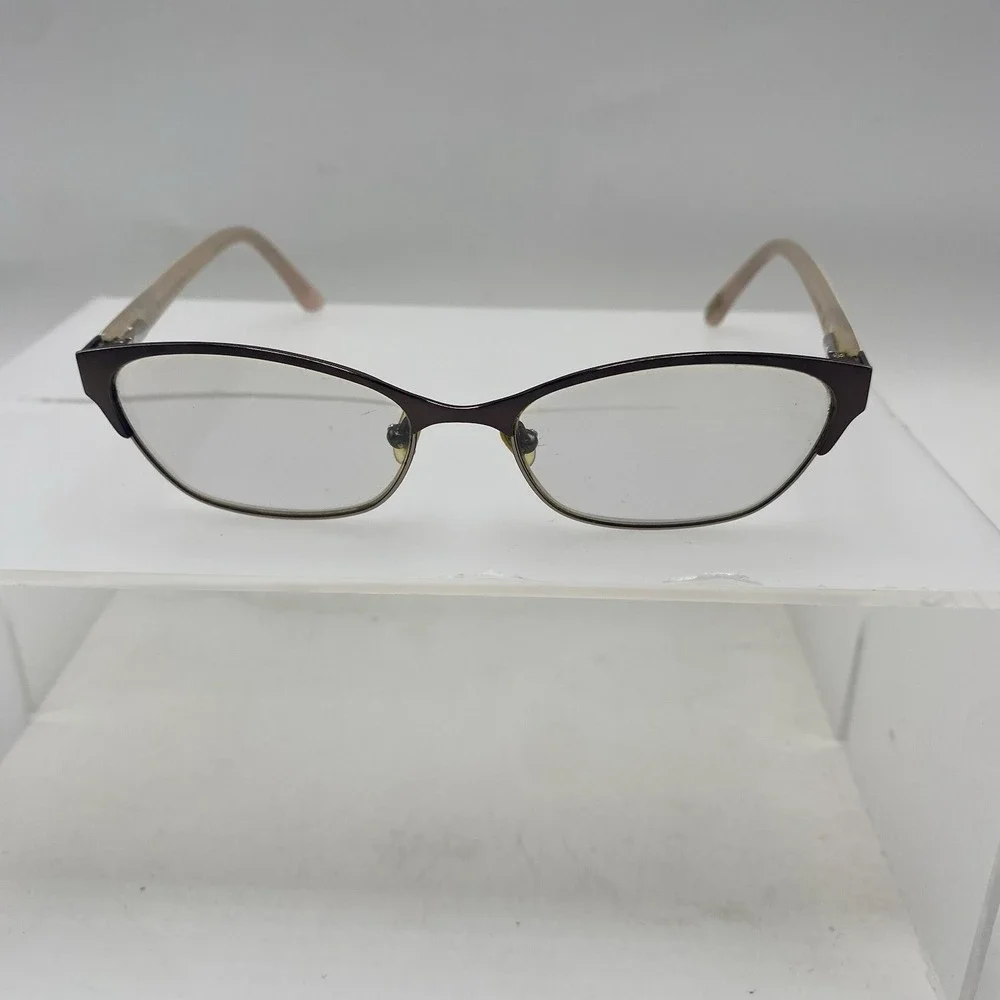 Ted Baker Eyeglasses Women FRAME ONLY B240 51-15-135 Gunmetal Pink 546
